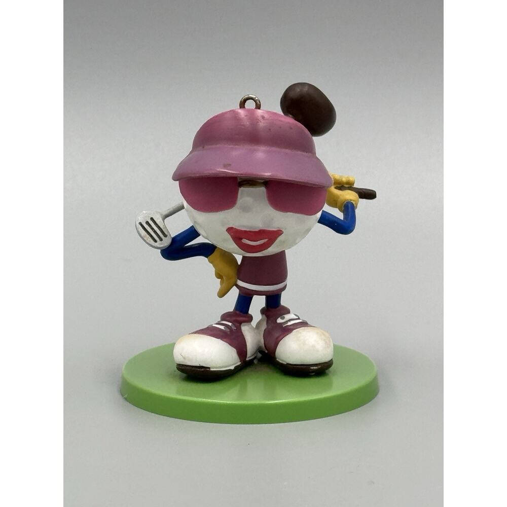 Be The Ball Teena Holding Golf Club Ornament No Box 3”